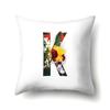 Polyester Pillowcase Flower Decoration Home 26 English Letter Printing Pillowcase Car Cushion Cover