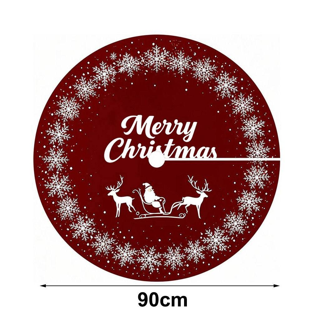 Fabric Christmas Tree Skirt Decorative Tree Skirt Round Tree Skirt Christmas Decoration