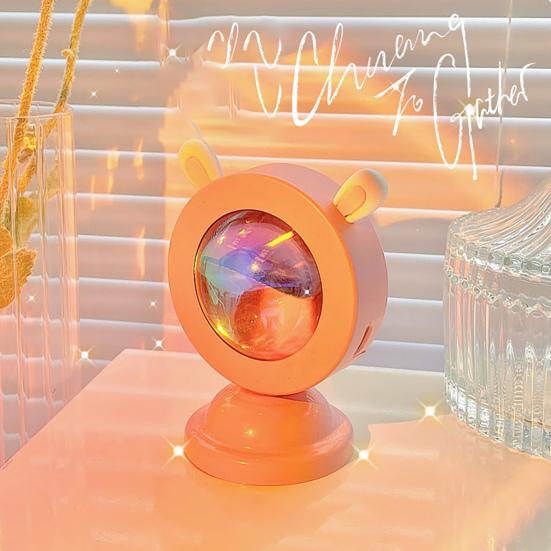 Projector Night Light Multi-purpose High Transmittance Adorable Sunset Background Projection Atmosphere Lamp for Bedroom