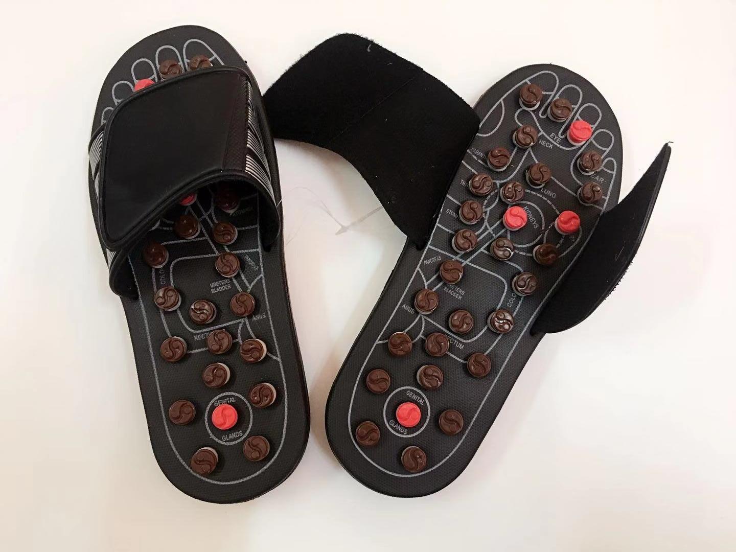 

Новая массажная обувь, мужские тапочки для педикюра в китайской медицине, домашние тапочки для здравоохранения, весенние акупунктурные тапочки для взрослых 37 чёрный