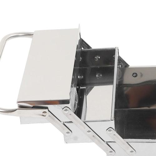 Cantilever Tool Box, Automotive Maintenance Storage, 3-Tier, 5-Tray, Foldable, Durable, Rust-Resistant, Easy To Clean, Safe and Convenient, Stainless