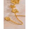 Yhpup Summer Vacation Petal Flower Waist Chain for Women Beach Bikini Belly Belt Party Rave Body Jewelry Accessories Waterproof