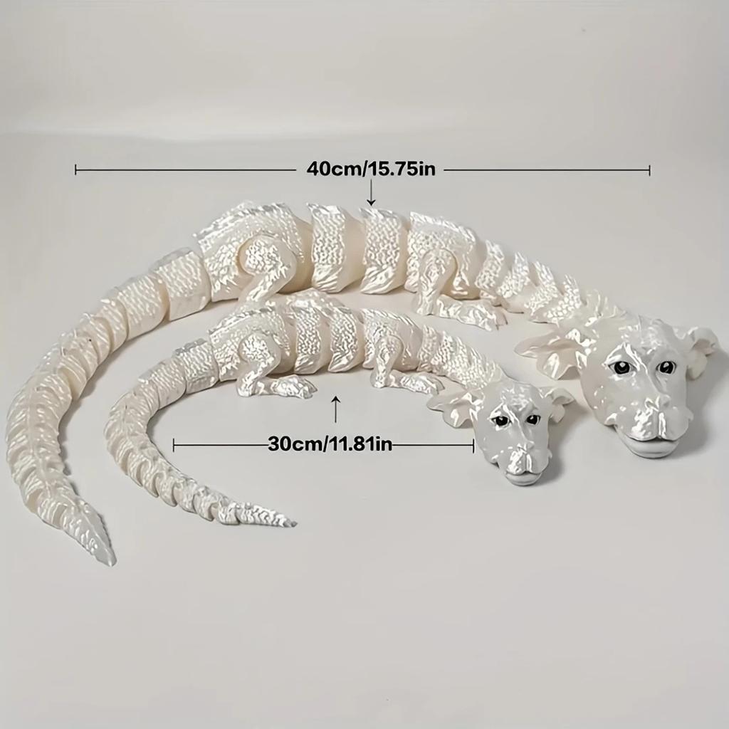 3D Printed Lucky Dragon Figurine Opening Mouth Perfect for Living Room Bedroom Decor Unique Holiday Gift Idea Tabletop Ornament