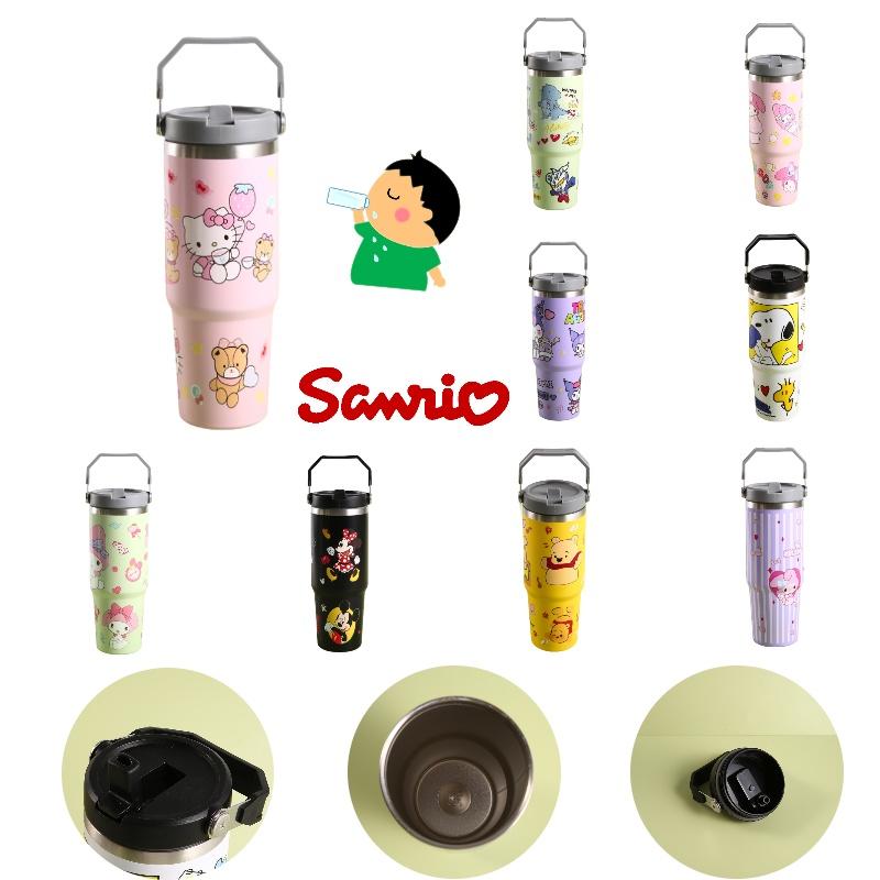 Hochwertiger Edelstahl-Vakuumisolierbecher mit Cartoon-Muster und großem Fassungsvermögen 30 oz