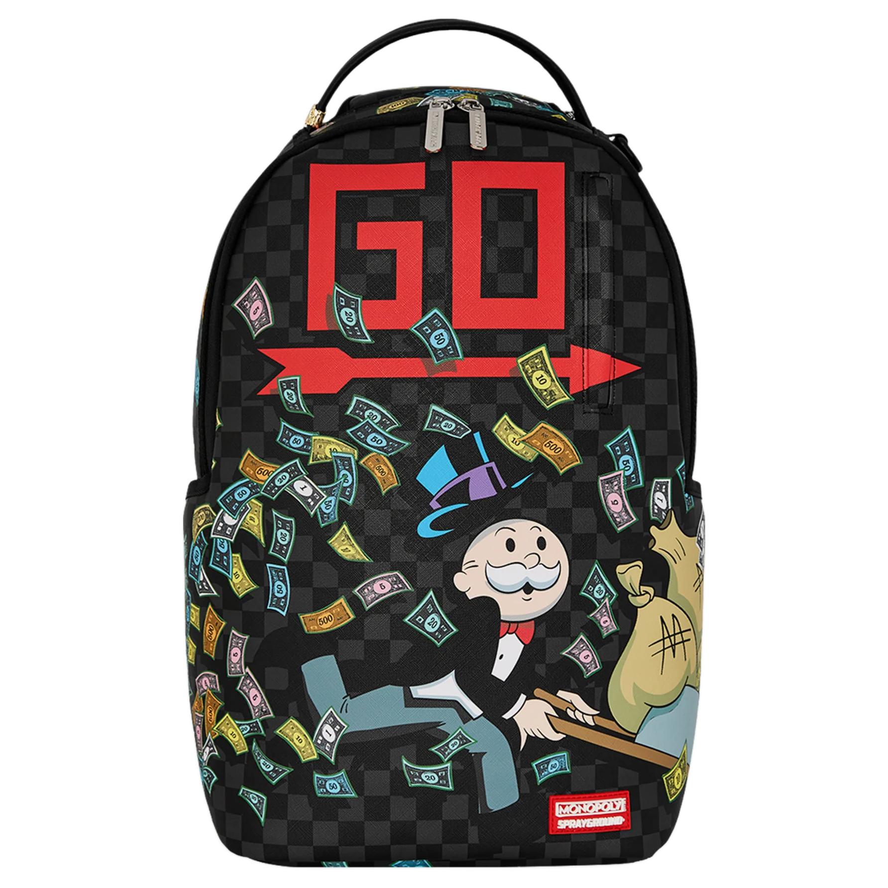 Sprayground Monopoly Wheel Barrel Backpack Multicolor