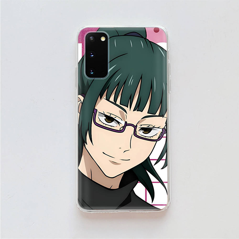 

AD76 Jujutsu Kaisen Прозрачный чехол для Samsung A04 A14 A23 A34 A54 M23 M33 M52 M53 Realme 10 9 C30S C35 C55 VIVO Y02 Y21 Y33S Y51 X80 V25 Чехол VIVO V21 коричневато-жёлтый