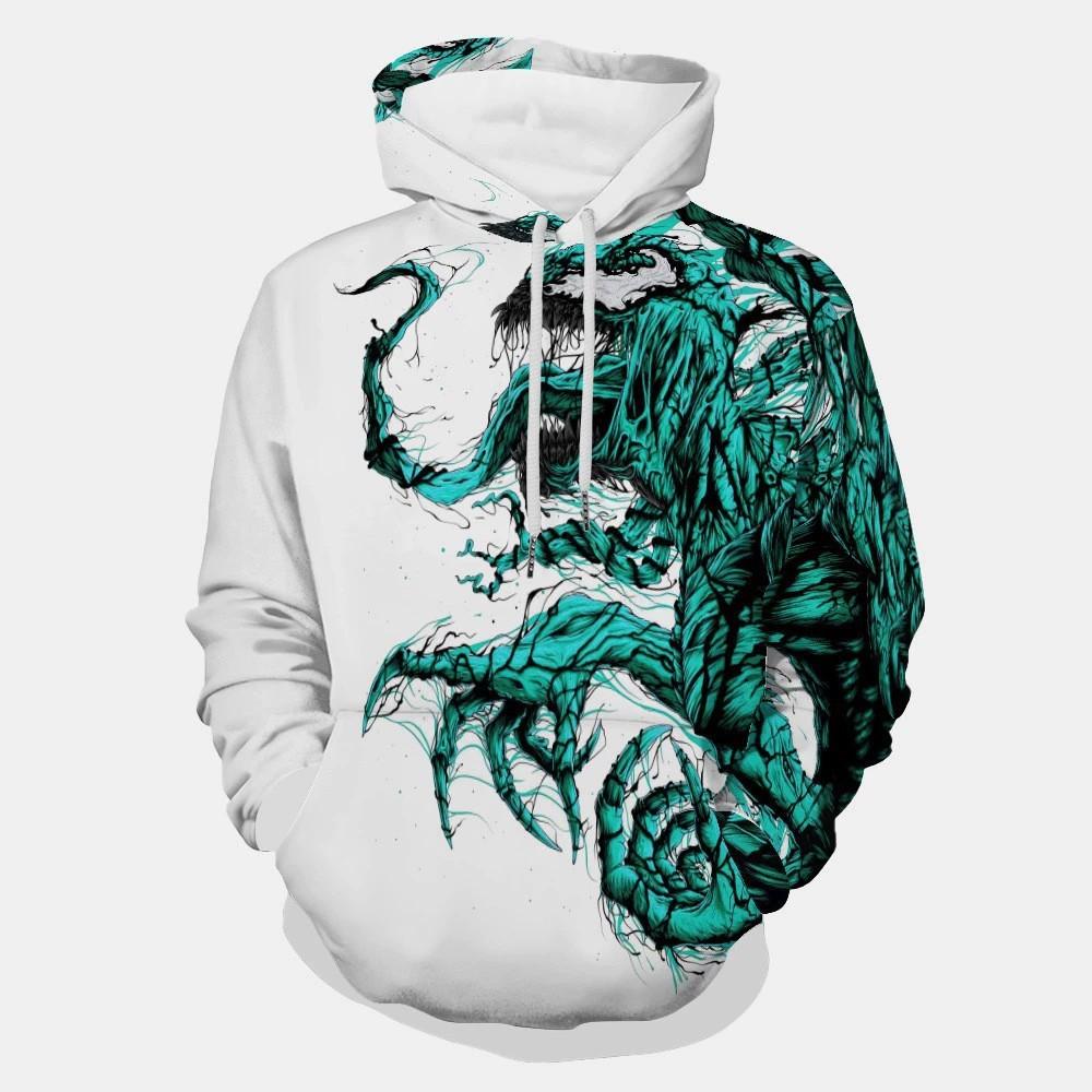  3D Digital Printing Men's and Women's Hoodies, Sweaters, Long Sleeves, Loose Spring and Autumn Clothes