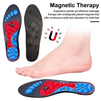 1 paio di solette plantari per agopressione per plantari ortopedici in gel comfort, solette magnetiche con magneti per i piedi, efficace tecnologia magnetica, supporto plantare