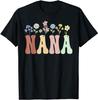 Grammy Gifts Women Wildflower Floral Design Grammy T-Shirt Women's Fashion Nana Gigi Grandma Tees Yaya Mimi Mother's Day Clothes