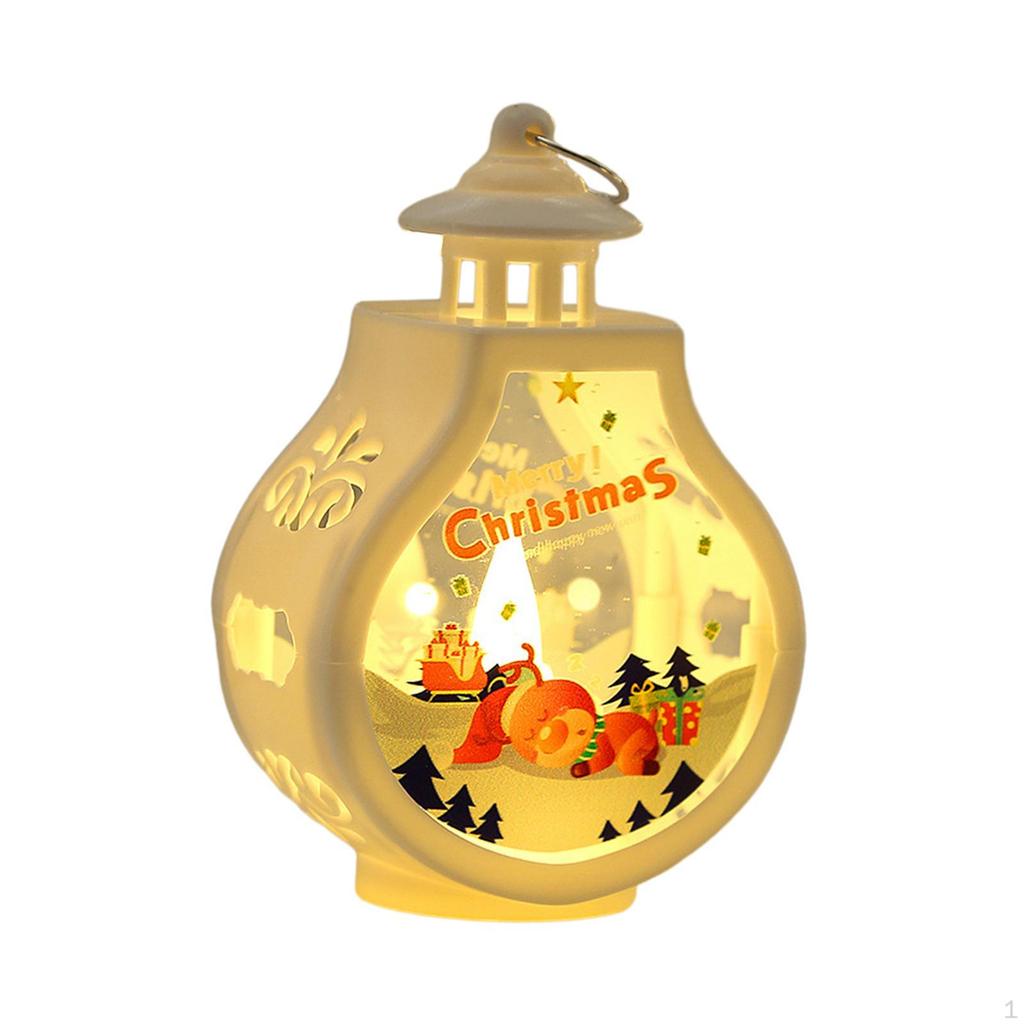 Christmas Candle Lantern Hanging Decorative Ornament Candlestick Tabletop