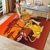 Office Rug Lion King, Safari theme 3D Printed Anti-Slip Rug-Machine Washable for Living Room