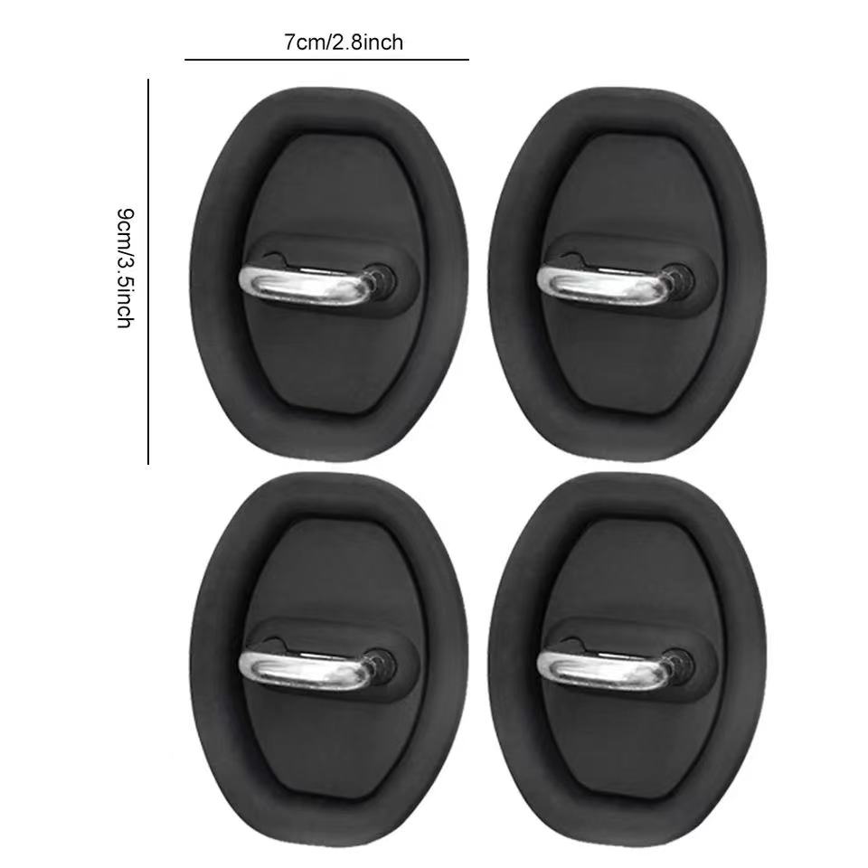 Universal Car Door Closing Shockproof Silicone Cushion  Mute Shock Absorber Protective Covers Car Door Latch Accessories