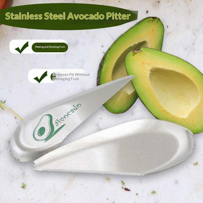 Stainless Steel Avocado Slicer Pitter Knife With Serrated Edge Easy To Clean For Home Kitchen Daily Fruit Prep Tasks