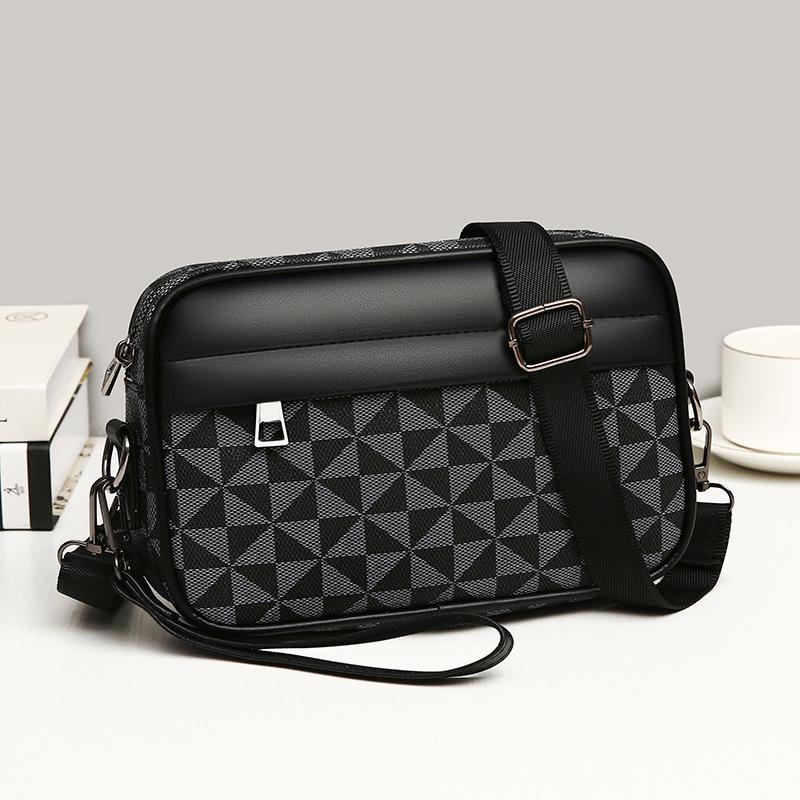 Men's Crossbody Multi-pocket Clutch Bag - High-end, Wear-resistant Business Handbag