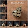 Retro Brass Material Incense Burner Metal Construction New Chinese Style Aromatherapy Holder Xiangyun Incense Holder Gift