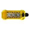 Yellow Three Push Button Control Box For Tail Lift Winch Windlass Industrial Lift