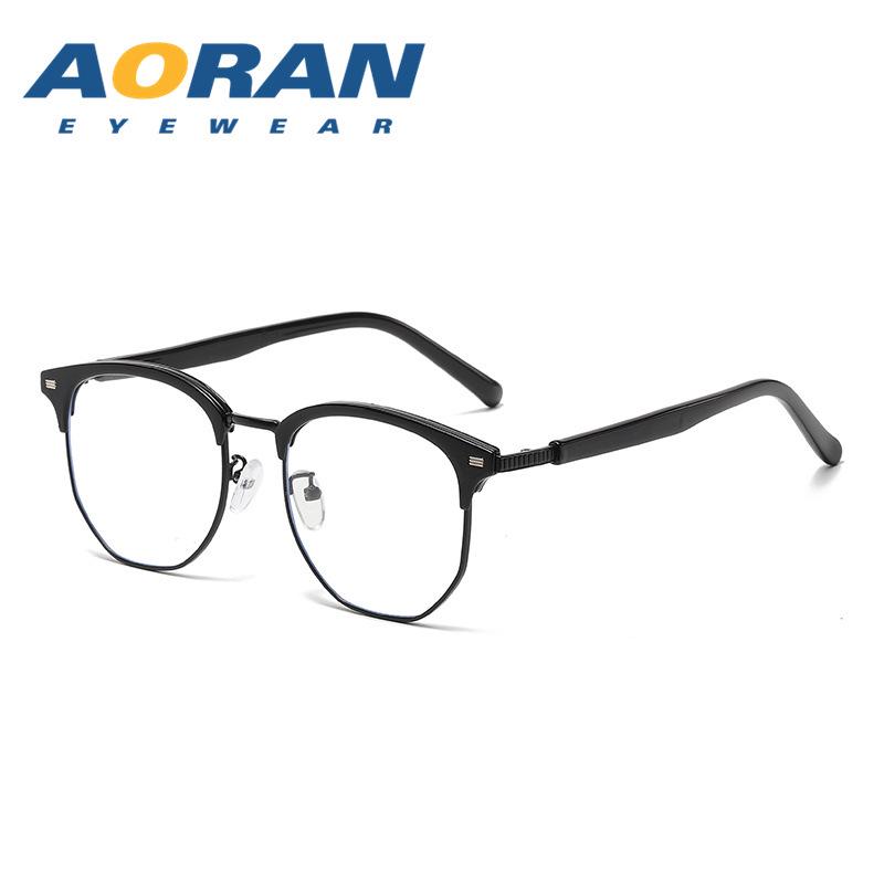 

Унисекс Черные Полигональные Оправы для Очков, Подходят для Рецептурных Линз, Идеальны для Больших Лиц, Самый продаваемый Стиль Онлайн-Знаменитостей.