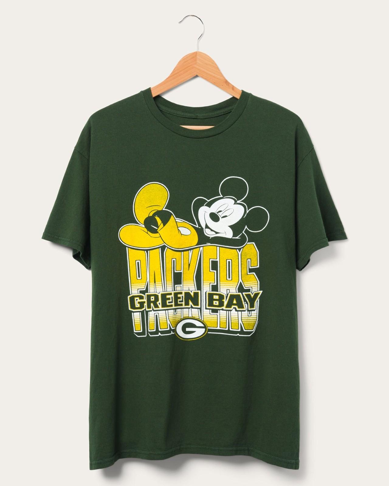 Футболка Packers Mickey Kick Back Размер S-5XL Унисекс 3XL