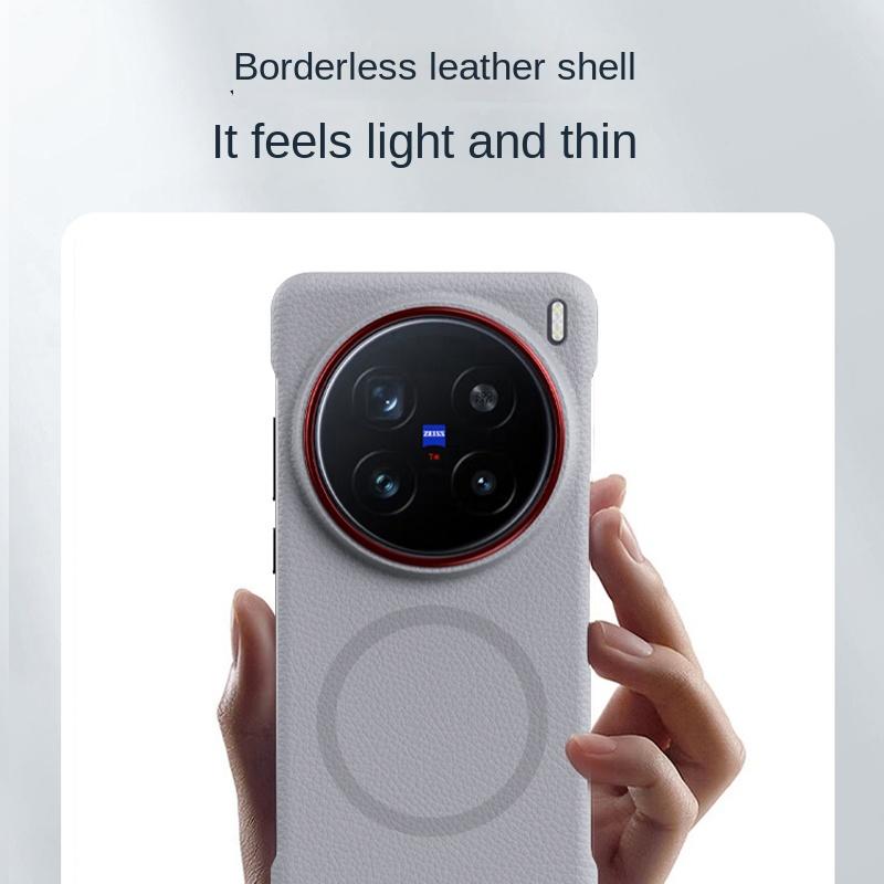 For VIVO X200 PRO Mini Case Hard PU Wireless Charging Slim Magnetic Protective Back Cover Case For VIVO X200Pro Mini Phone Shell