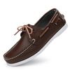 Business Casual Boat Shoes Man Docksides Shoes Quality Leather Loafers Shoes For Man Comfort Slip-on Flats Men's Driving Shoes