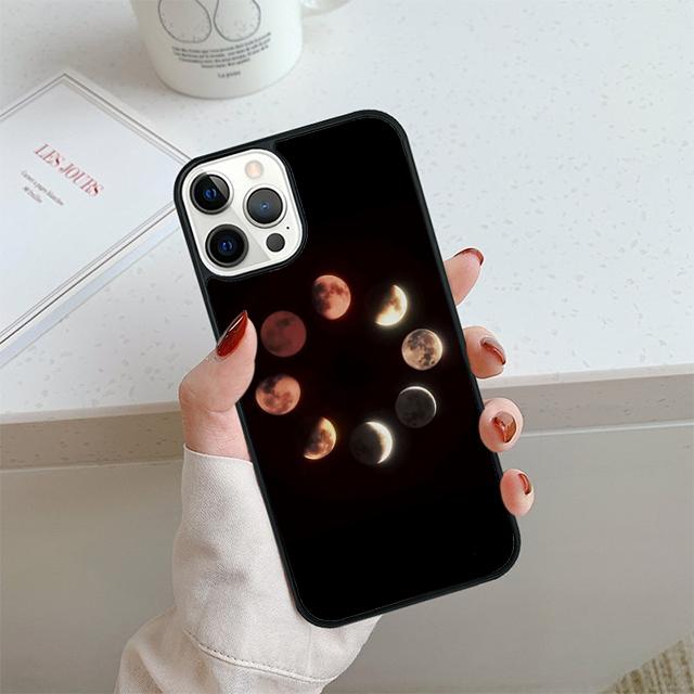 MOON PHASES Phone Case For iPhone 17 Air 14 15 16 13 12 Cover For Apple iPhone 17 Air 14 15 16 Pro Max 6S Plus Coque