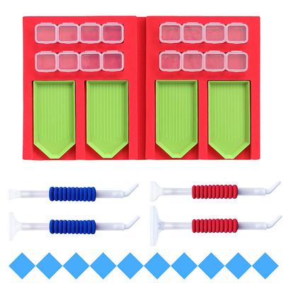 Diamond Painting Tray Sponge Point Drill Organizer Foldable Diamond Painting Storage Tray
