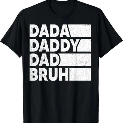 Dada Daddy Dad Bruh Birthday Dad Father Parent's Day Vintage T-Shirt