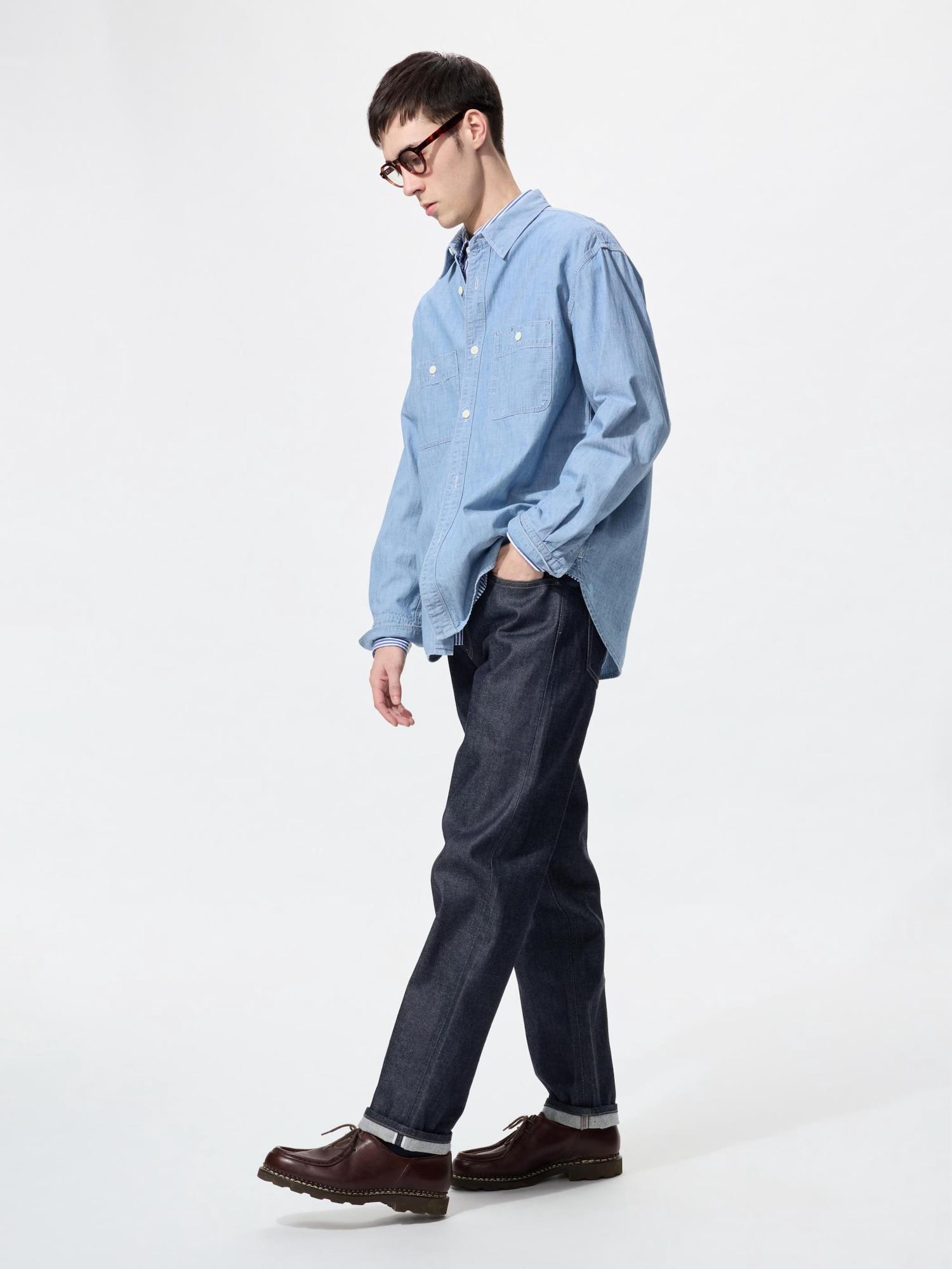 

Uniqlo Джинсы обычного кроя Селвидж 69 NAVY/46