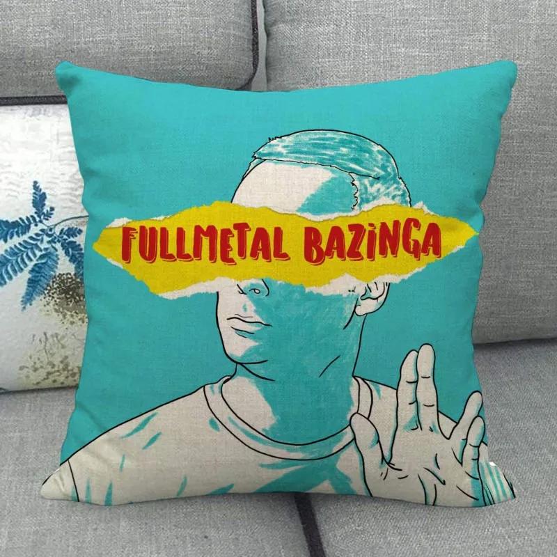 The Big Bang Theory Pillowcase Square Zipper Cotton Linen Pillow Cases Bedroom Home Office Decorative Pillowcase Wjy12.25