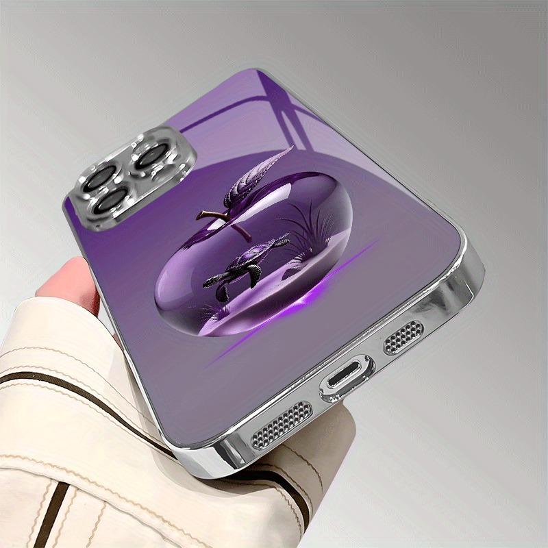 Creative Turtle For Apple Pattern Glass Electroplated Phone Case For iPhone 17 Air 11 12 13 14 15 16 17 Pro Max Plus 16E Cover