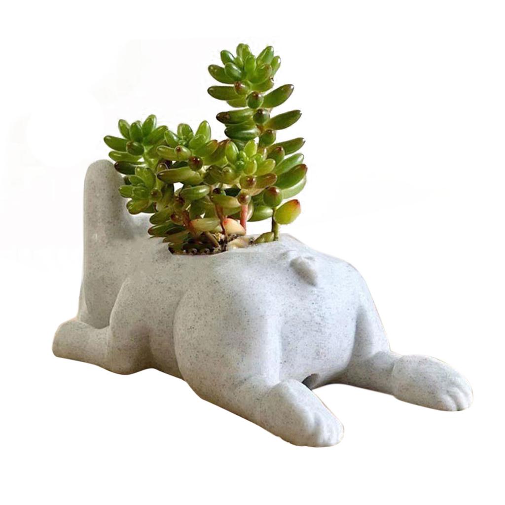 Puppy Pot Decoration Resin Pot Dog Flower Plant Pot