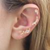 1 Stück 316L Edelstahl Geometrie Ohrstecker Für Frauen Mode Stern Mond Lappen Daith Helix Knorpel Ohrring Piercing Zirkon