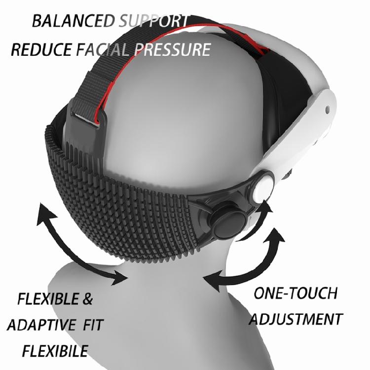 Ventilated Comfort Headband For VR Glasses VR System Customizable Fit With Reinforced ABS Support Structure