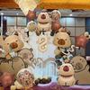 Cartoon Kawaii Capybara Theme Aluminium Film Balloon Kids Children Birthday Balloon Toy Baby Shower Globos Decoration Supplies