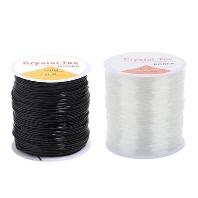 Křišťálová elastická korálková nit Silná odolnost Polyesterová strečová šňůrka na šperky pro náramky a náhrdelníky