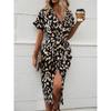Women's Spring Summer Small Floral Short-sleeved Dress