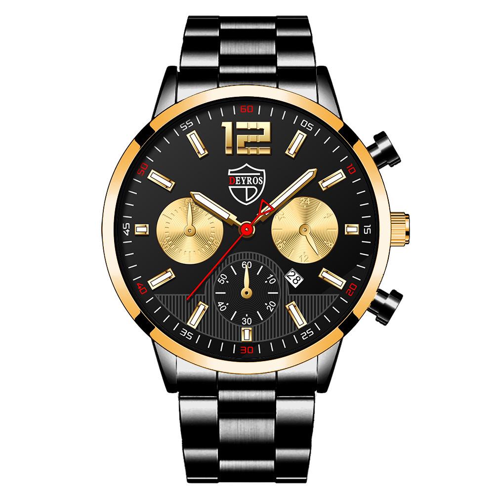 Stainless Steel Strap Luminous Calendar Men'S Watch Automatic Quartz Watch