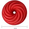Silikonová dortová forma / Spirálová silikonová dortová forma, forma vyrobená ze silikonu bez BPA a schváleno FDA, odolná vůči teplu do 240°, (24cm/červená barva)