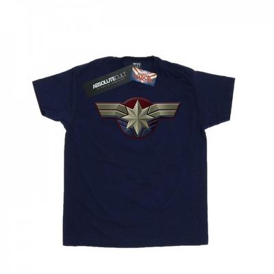 Mens Captain Marvel Chest Emblem T-Shirt