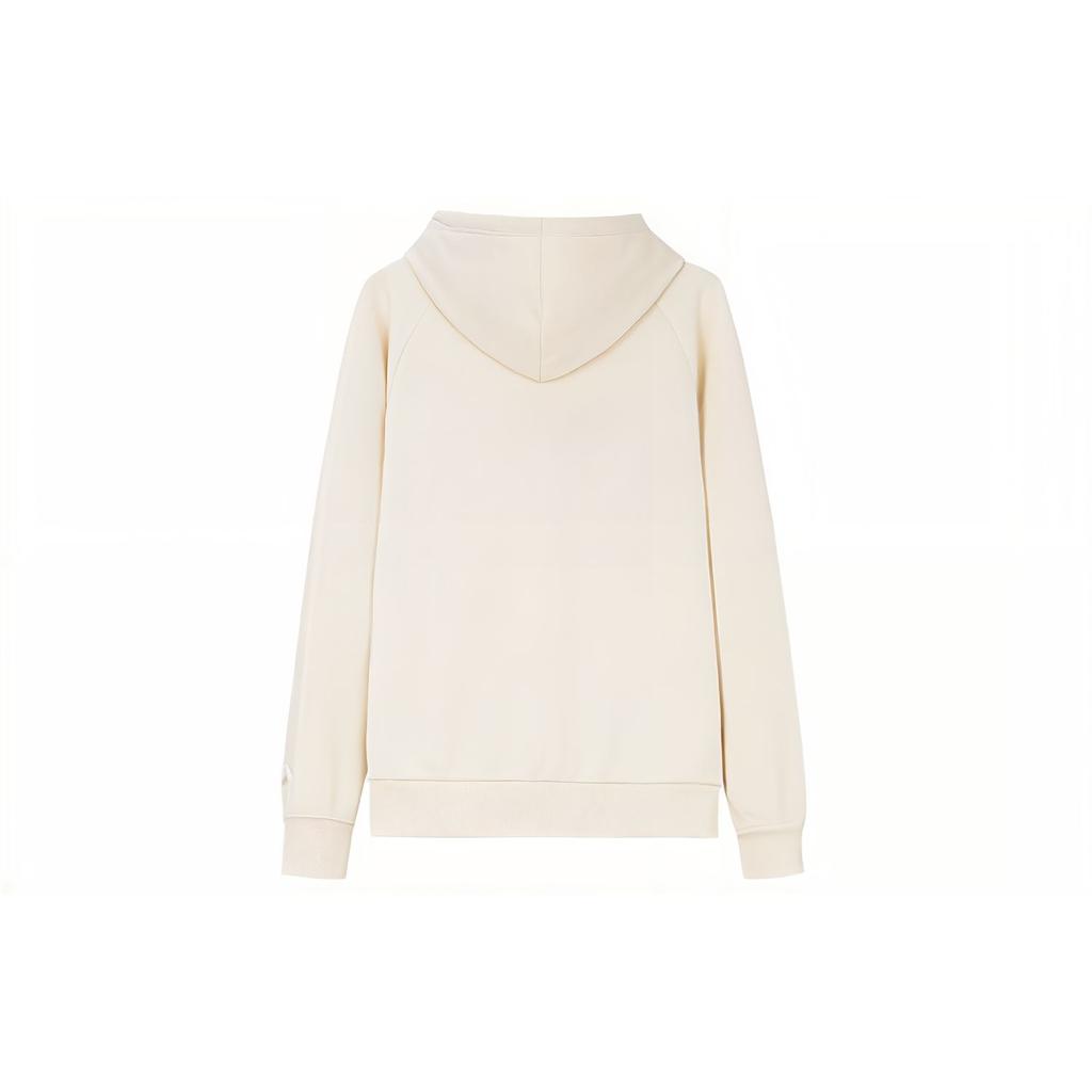 Anta Solid Color Zip-Up Hoodie Unisex Hoodies Beige 972338720-3