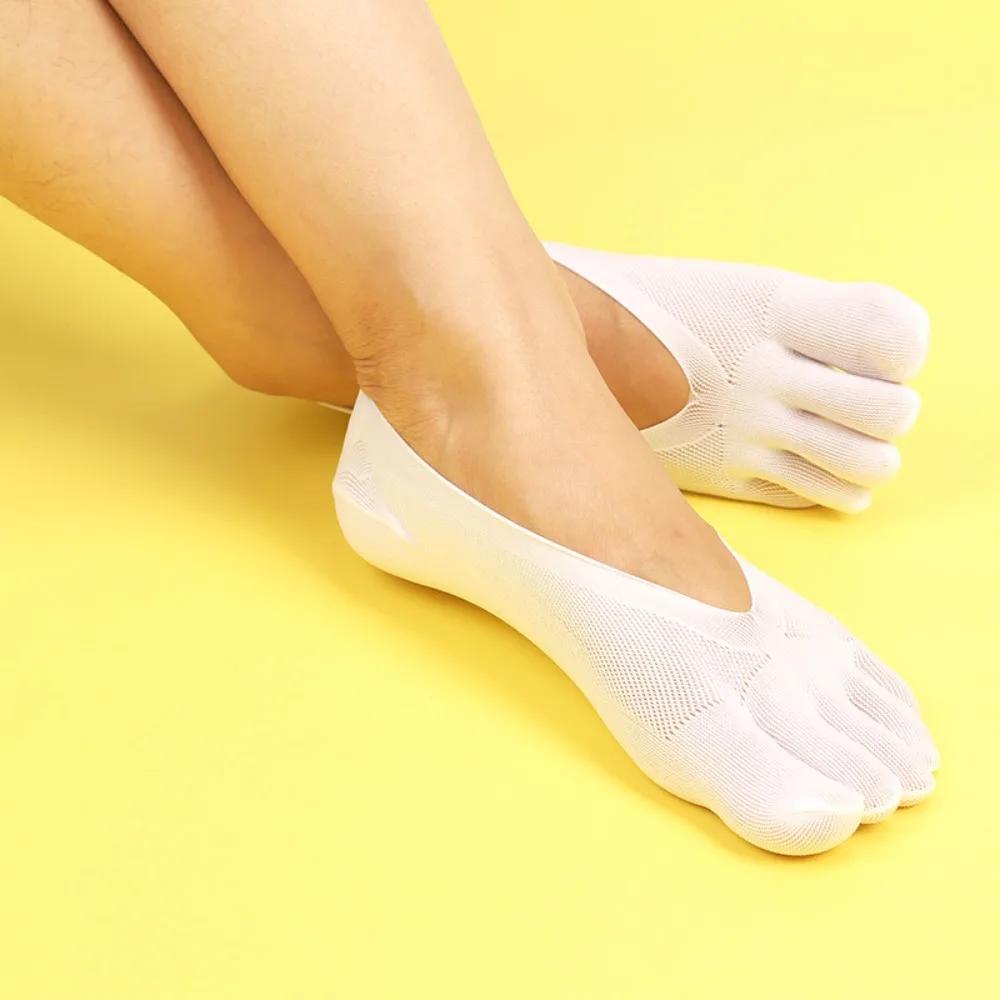 New Ultrathin Five-Finger Socks Invisible Breathable Boat Socks Non-slip Low Ankle Socks Summer