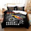 3D Classic Car Series Bedding Set Cartoon Car Theme Duvet Cover and Pillow Case 2/3 Pieces AU140 * 210 Quick Drying Home Decoration
