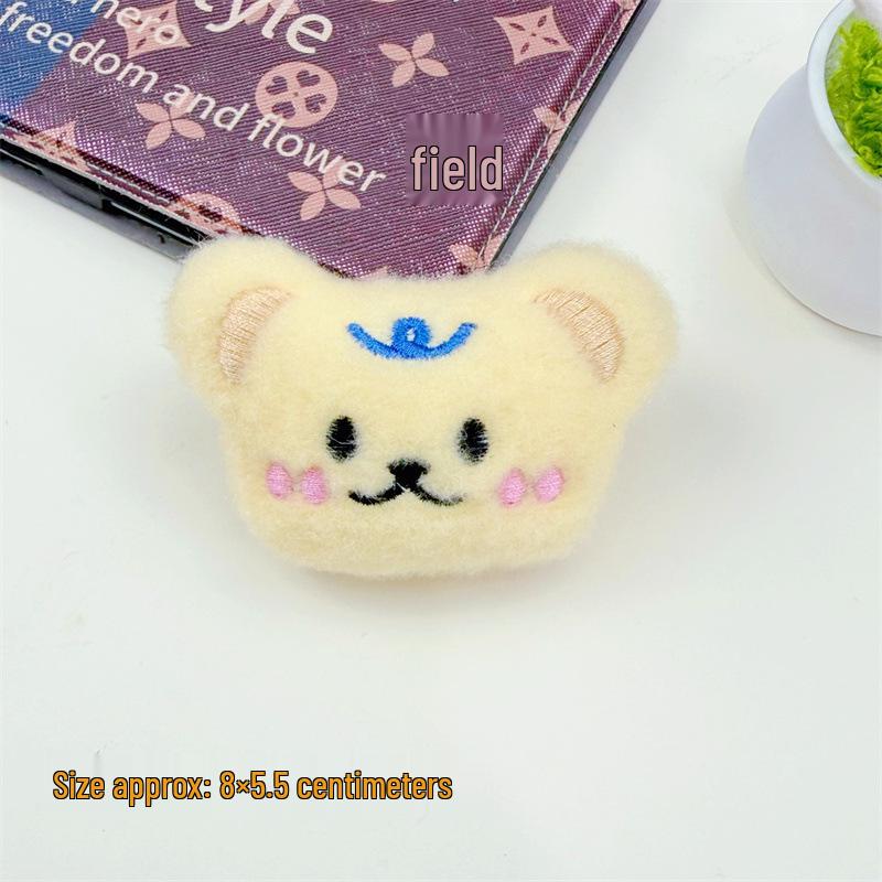 High-End Plush Bear Pendant Charm for Bags