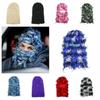 Pălărie de Halloween Balaclava Șapcă tricotată învechită Mască de schi pentru toată fața Beanie Caps Femei