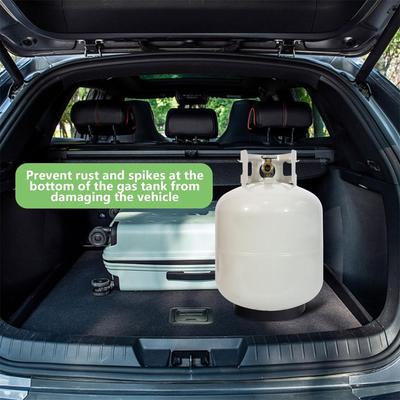 Pack of 2 Propane Tank Base Holder Rings Cylinder Stability Support Propane Accessory Rubber Cylinder Protective Base