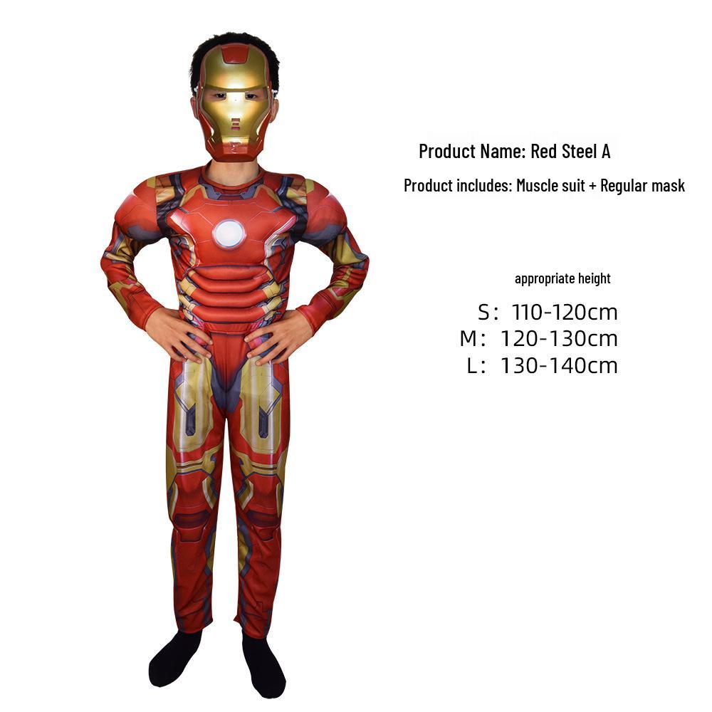 Avengers Wolverine Thor Deadpool Captain America Kids Superhero Muscle Suit Costume