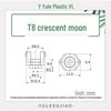 DVD White Crescent Trapezoidal Spacer Insulator Column