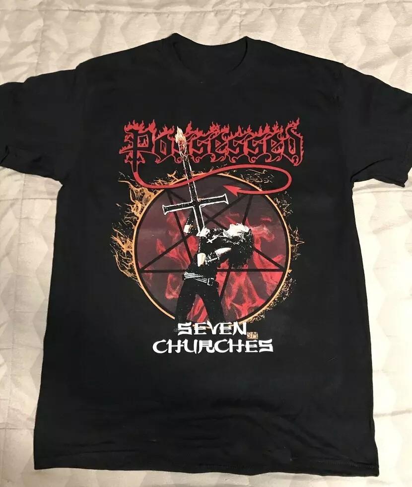 Possessed band Seven Churches Shirt Unisex Albums S to 5XL B137 Unisex T-Shirt L
