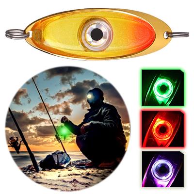 LED Fishing Lure Light Rotatable Fishing Lure Trap Light Waterproof Underwater Eye Shape Fishing Lure Light Fishing Accessories