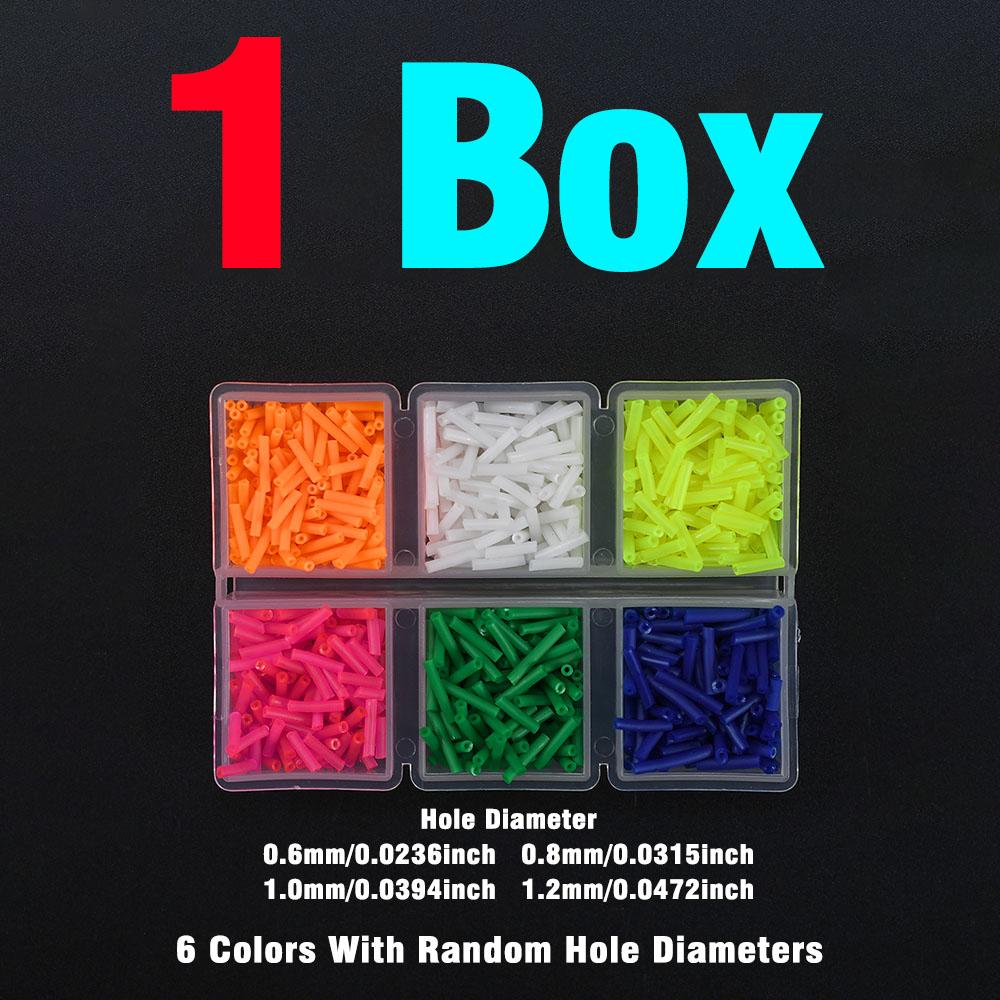 MNFT 1Box Colorful Fishing Silicone Tube Anti-tangle Rig Sleeve Line Protector Beads for Carp Sea Fishing Tackle Accessories